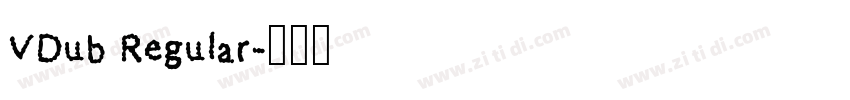 VDub Regular字体转换